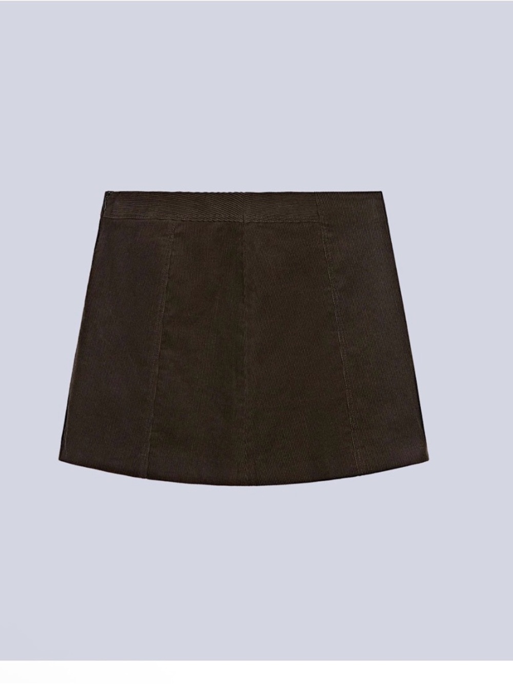 Massimo dutti dark brown Black A-Line Mini Skirt
